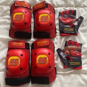 Disney Pixar Cars Lighting McQueen Kids Protective Gear Set